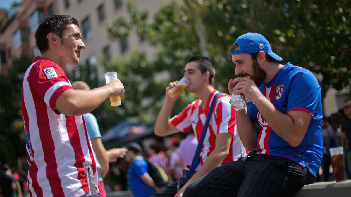 Aficionados del Atlético de Madrid (Foto: GETTY).