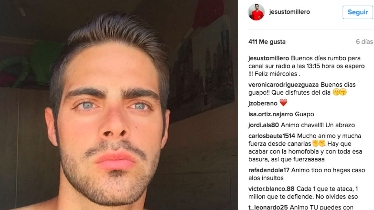 Jesús Tomillero, el árbitro amenazado por ser gay. (Instagram)