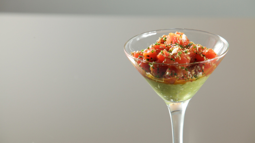 Tartar de atún a la menta