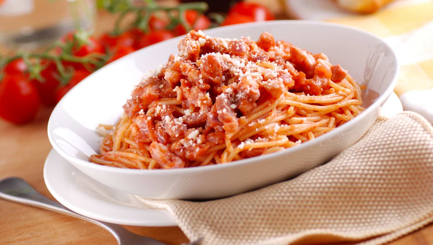 Pasta amatriciana.
