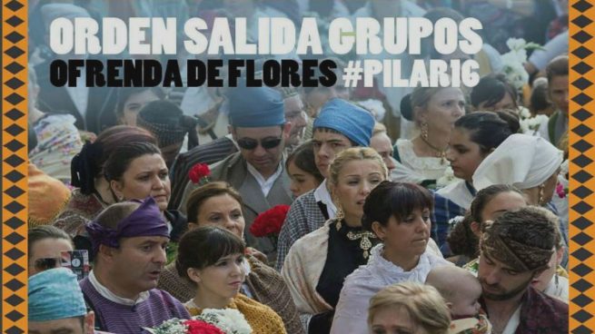 Orden Ofrenda de Flores Fiestas del Pilar 2016
