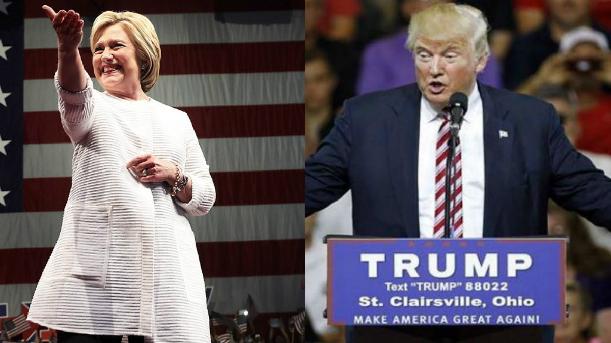 Hillary Clinton y Donald Trump, candidatos a la presidencia de Estados Unidos (Foto: AFP).