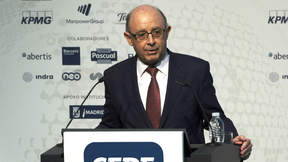 El ministro de Hacienda en funciones, Cristóbal Montoro (Foto: GETTY).