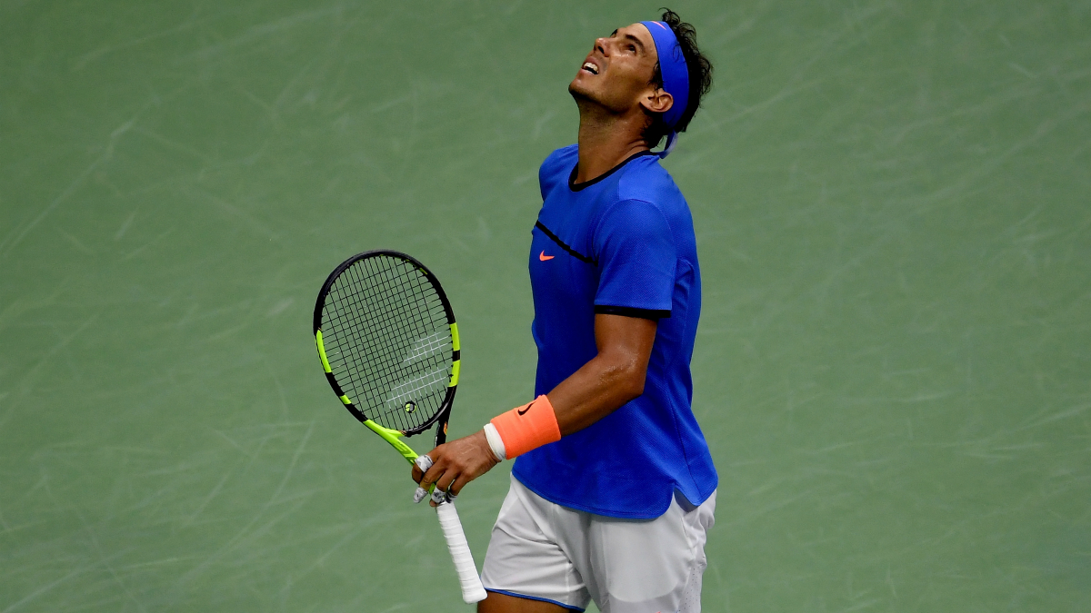 Rafa Nadal, en un partido del US Open. (Getty)