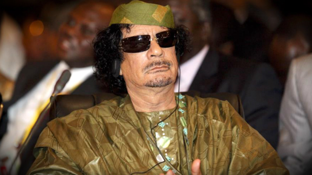 El dictador libio, derrocado en 2011, Muamar el Gadafi.