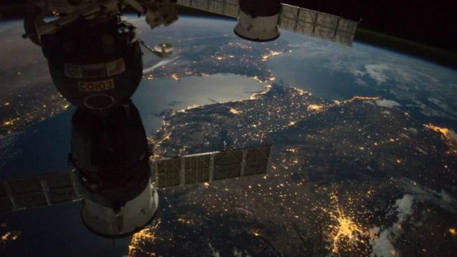 Así de impresionante luce España desde la Estación Espacial Internacional
