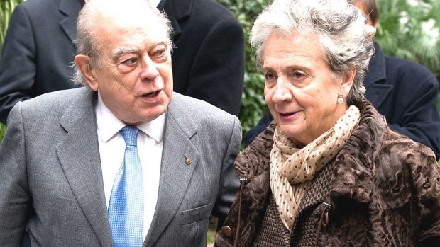 El ex presidente Jordi Pujol, junto a su esposa, Marta Ferrusola (Foto: Getty)