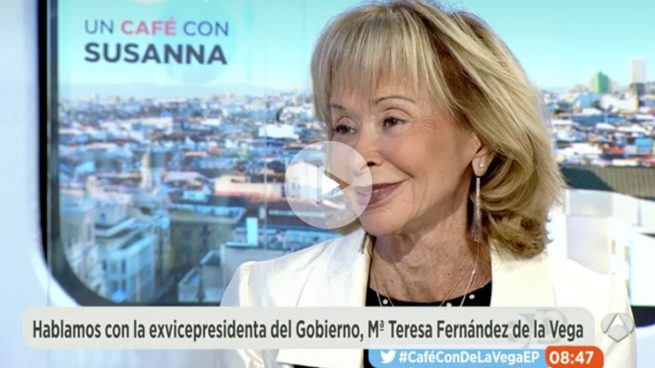 La ex vicepresidenta Fernández de la Vega enseña su nueva cara en televisión