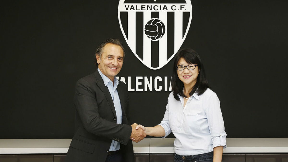 Prandelli en su presentación como entrenador del Valencia. (Valenciacf.com)