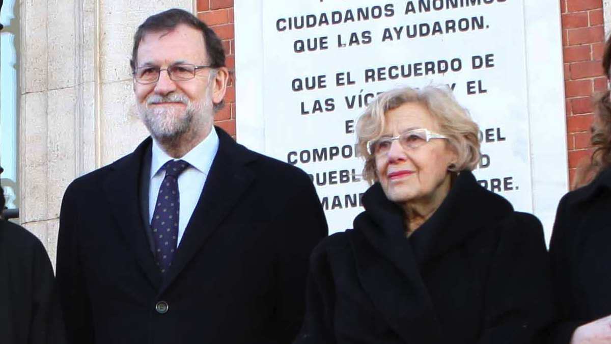 El presidente Rajoy y la alcaldesa Carmena en un acto en conjunto. (Foto: Madrid)