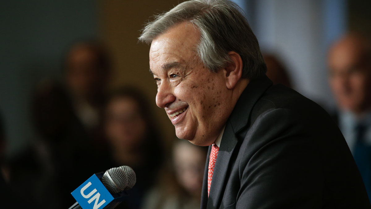 El ex primer ministro portugués, actual secretario general de la ONU, Antonio Guterres. (Foto: AFP).