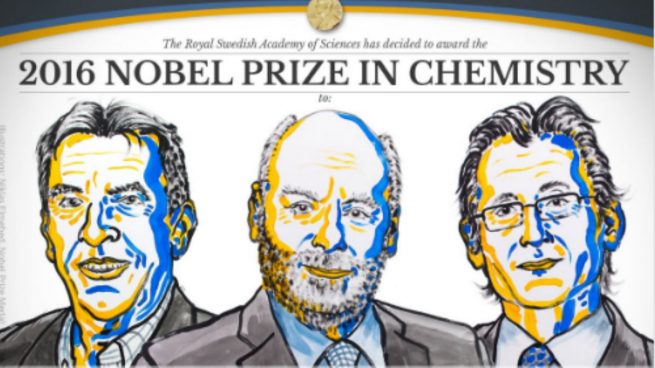 Premio Nobel de Química a los tres inventores de las «máquinas moleculares»