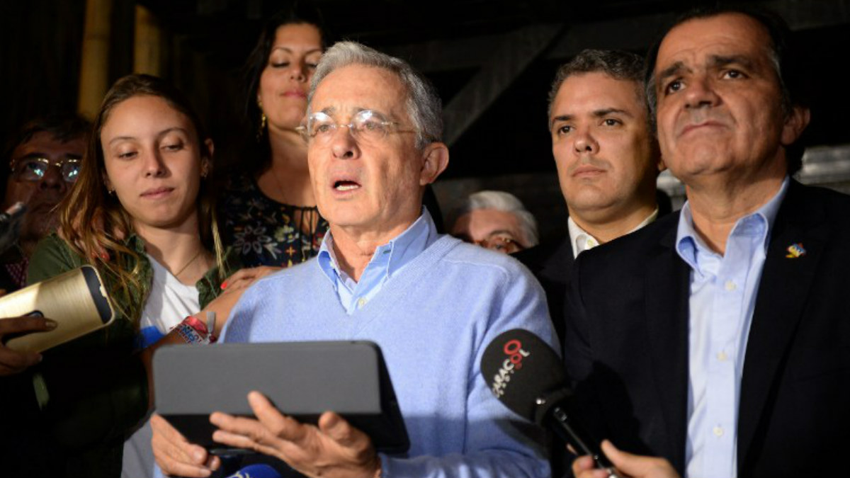 Alvaro Uribe, ex presidente de Colombia. (AFP)