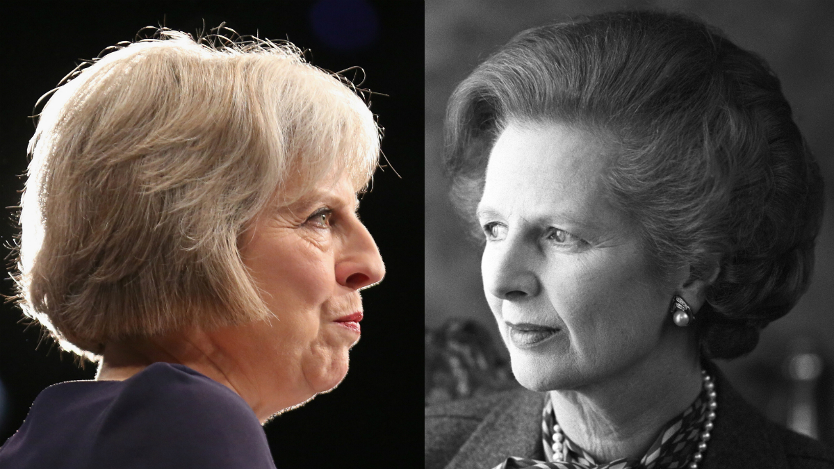 Theresa May y Margaret Thatcher (Foto: GETTY).