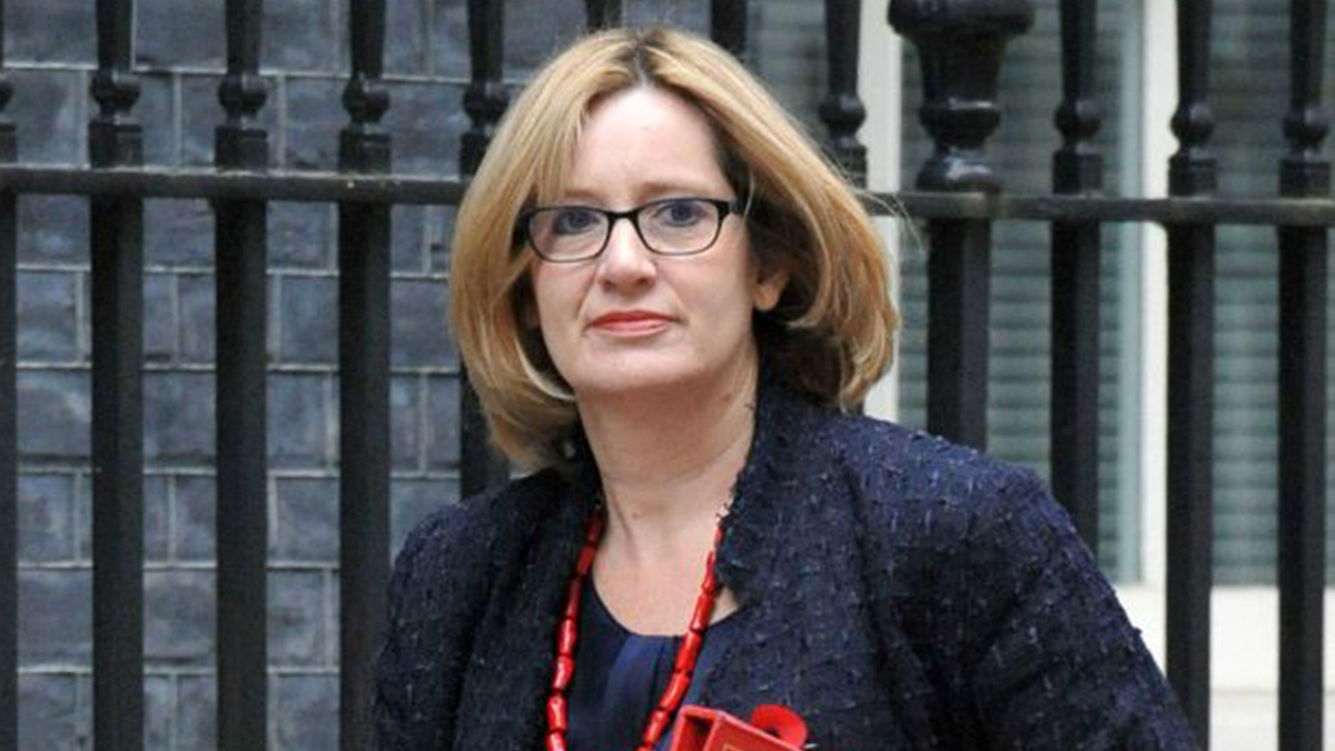 Amber Rudd, dimitida ministra de Interior del Reino Unido.