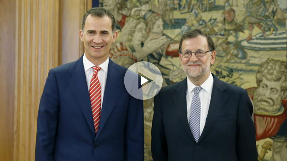 Felipe VI, con Mariano Rajoy.