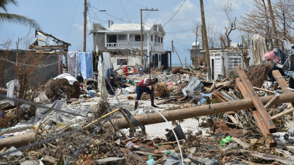Haití tras el paso del huracán Matthew. AFP
