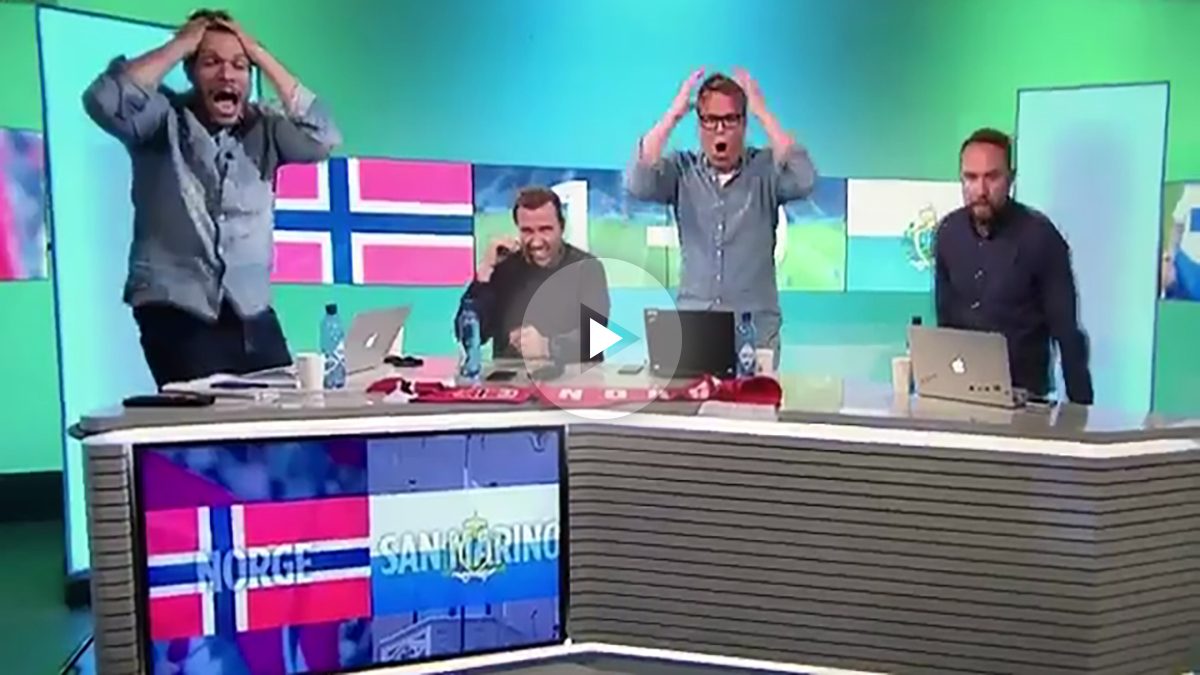 Los periodistas de Noruega no dan crédito al gol de San Marino.