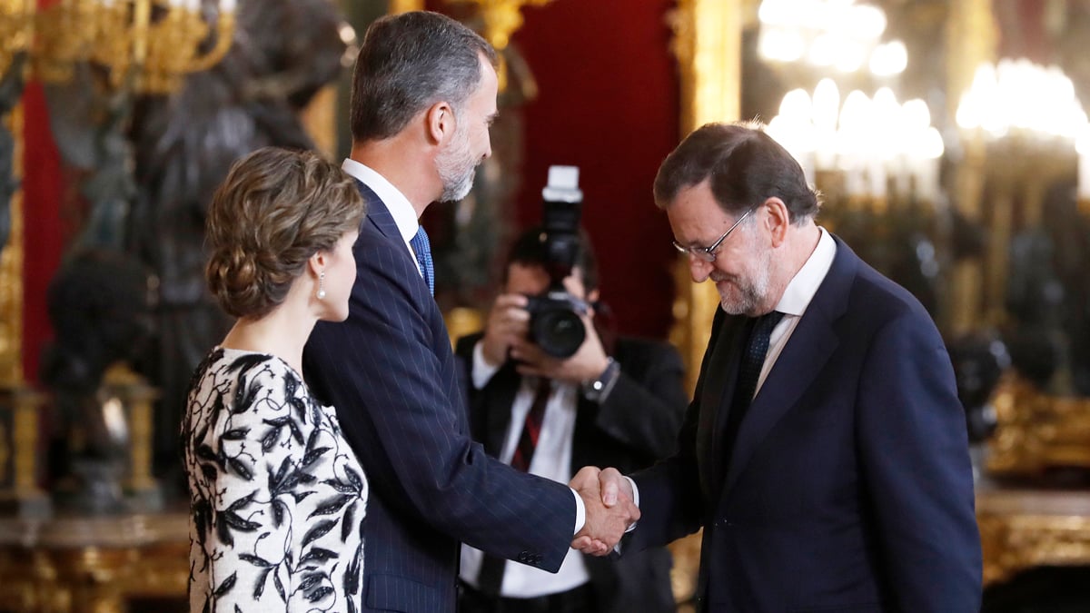 Recepción de los Reyes en el Palacio Real. (Foto: EFE)