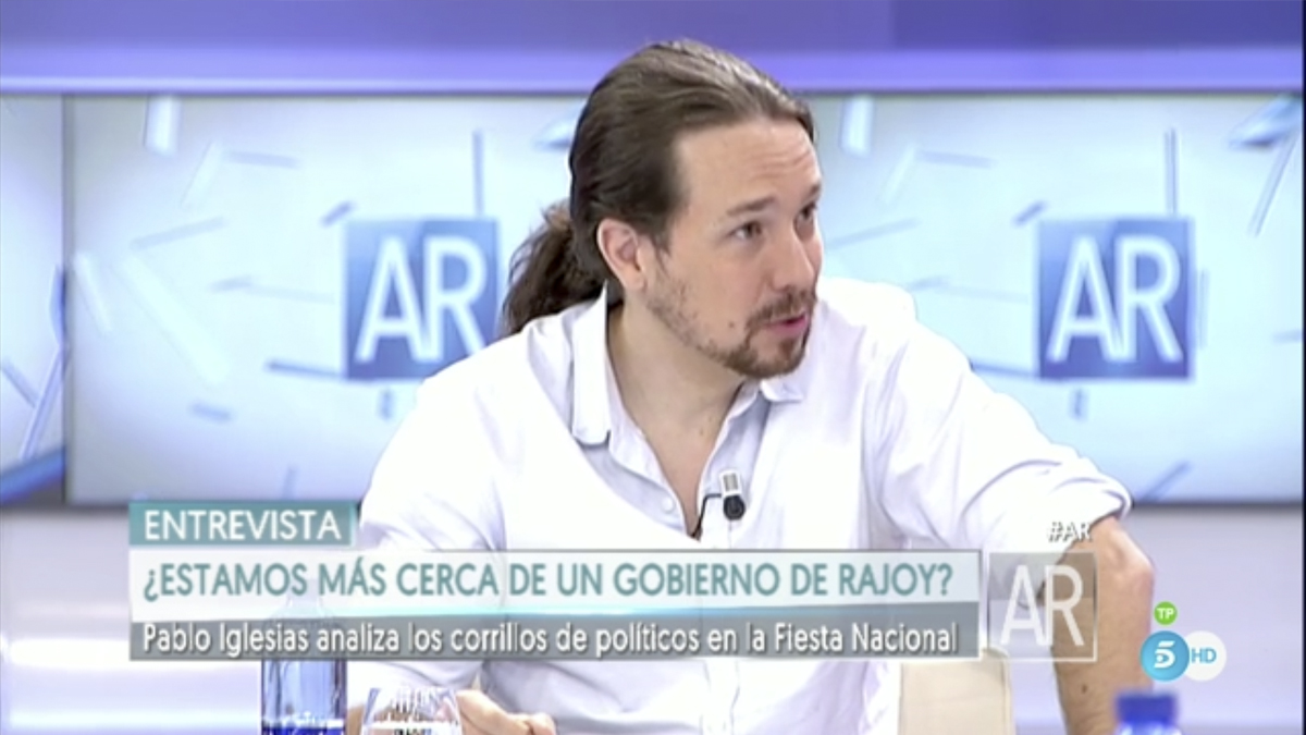 Pablo Iglesias en ‘El programa de Ana Rosa’.