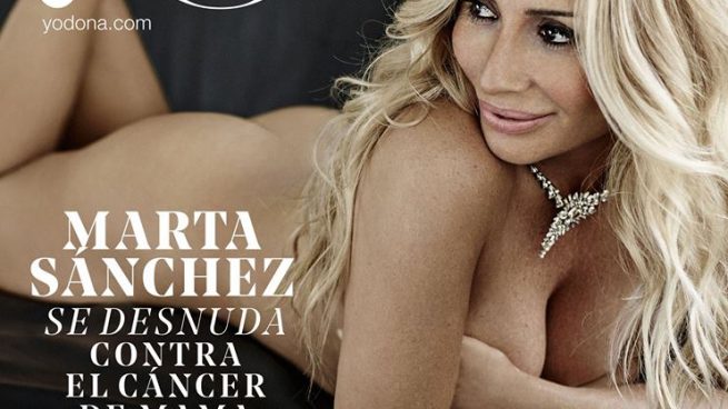 Marta Sánchez se desnuda contra el cáncer de mama
