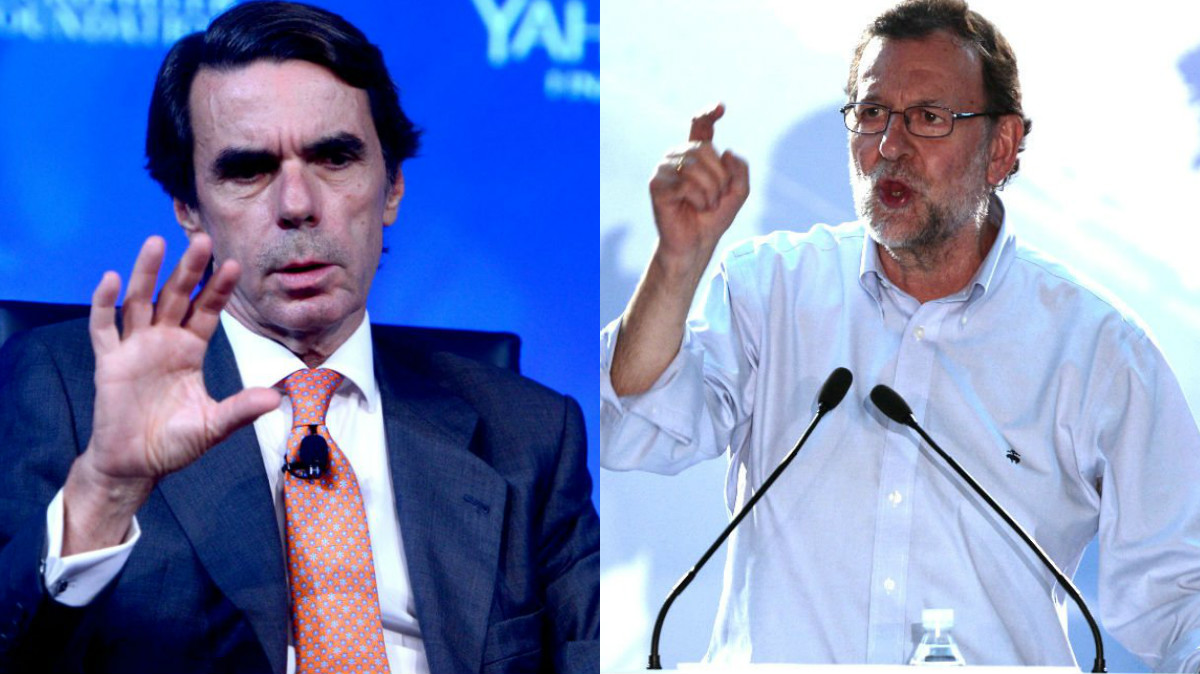 Aznar y Rajoy en recientes imágenes.