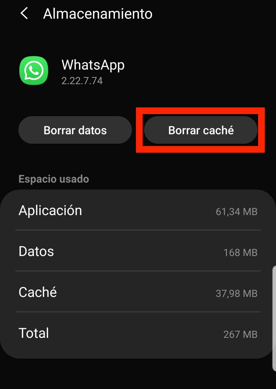 Así puedes limpiar la caché de WhatsApp para liberar memoria y espacio en tu móvil