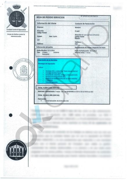 Informe de la UCO sobre la trama Púnica en Murcia.