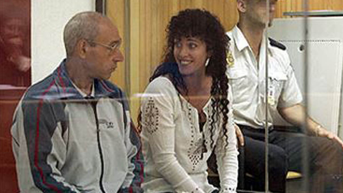 La etarra Idoia López Riaño, ‘La Tigresa’, se ríe durante uno de sus juicios.