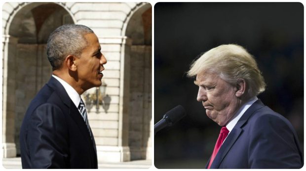 Barack Obama y Donald Trump.