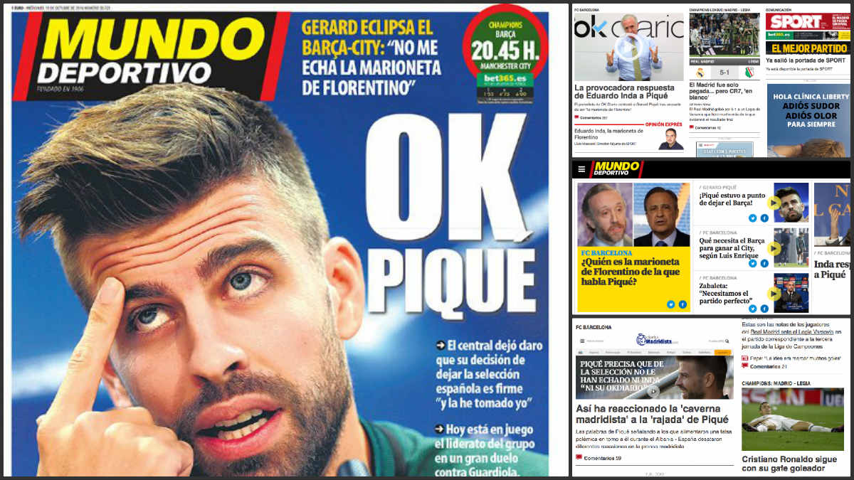 Mundo Deportivo dedica su portada a OKDIARIO.