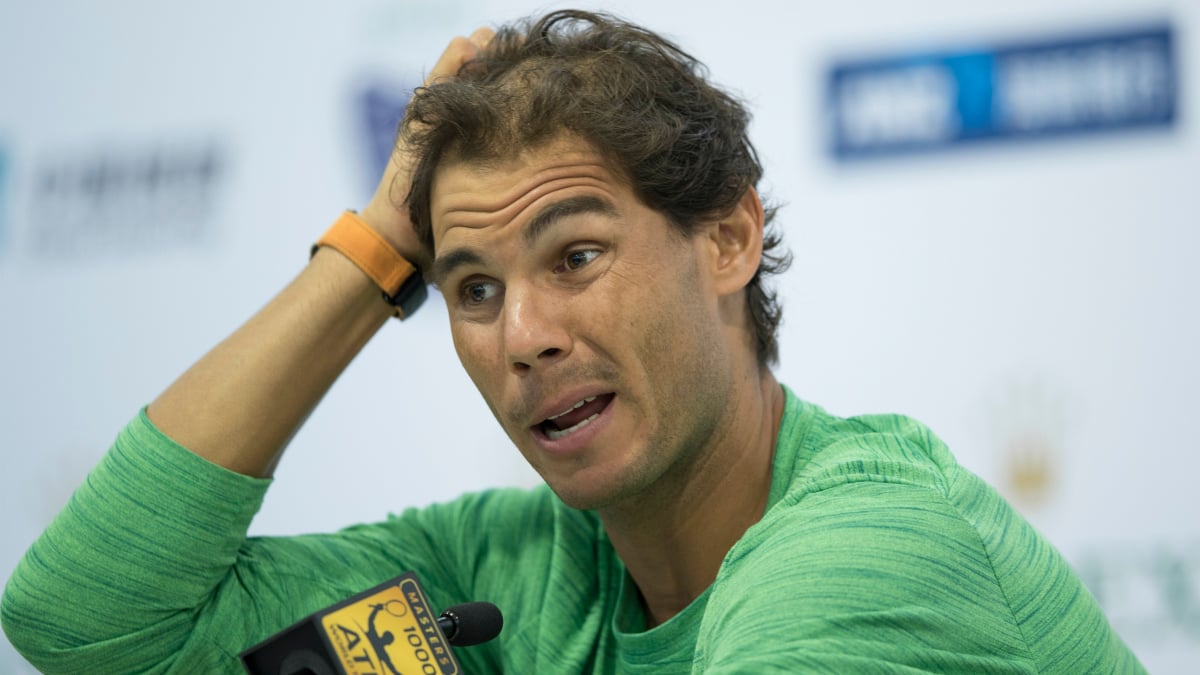 Nadal, en rueda de prensa en el Masters 1000 de Shanghai. (Getty)