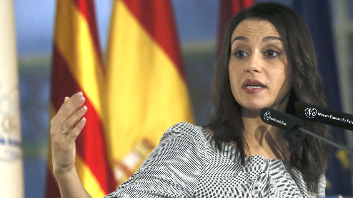 La presidenta del grupo de Ciudadanos en el Parlament y jefa de la oposición en Cataluña, Inés Arrimadas (Foto: Efe)