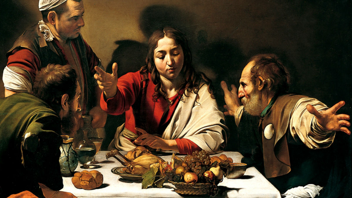 ‘La cena de Emaús’ de Caravaggio.