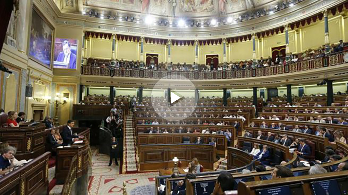 El Congreso de los Diputados en la segunda sesión del debate de investidura. (EFE)