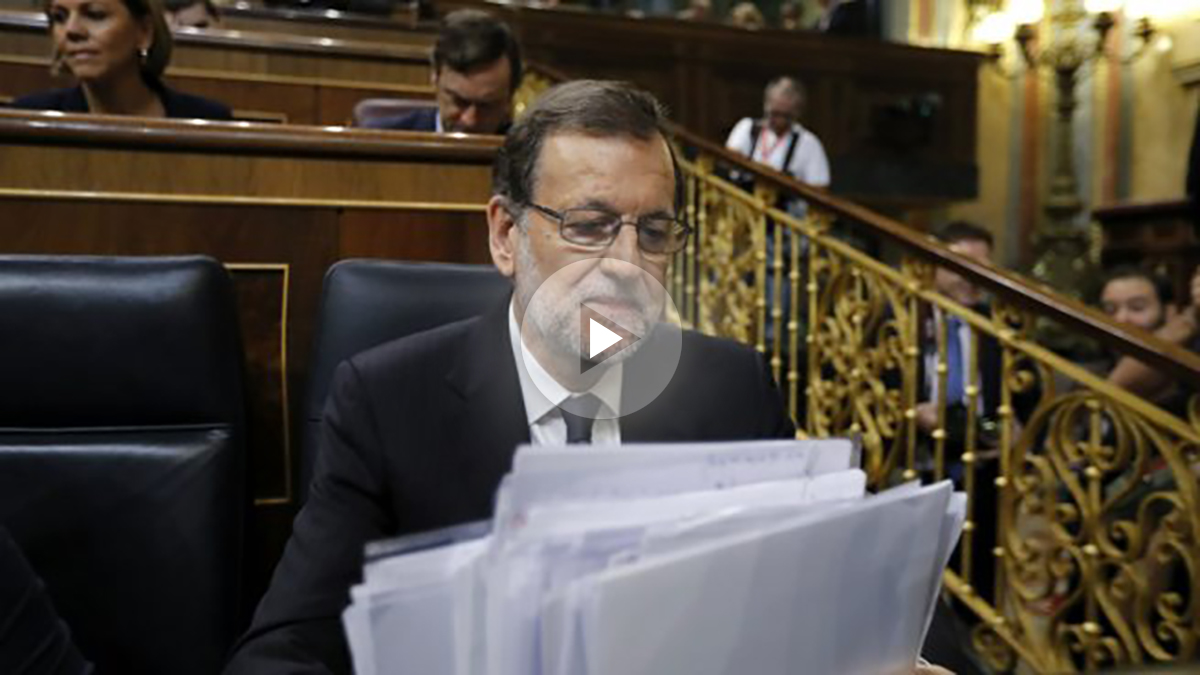 Mariano Rajoy en su debate de investidura. (EFE)