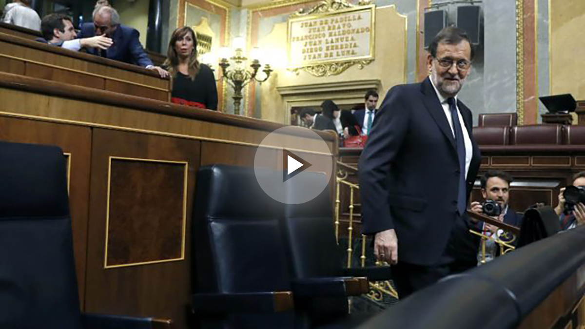 Mariano Rajoy en el Congreso de los Diputados (FOTO:EFE)