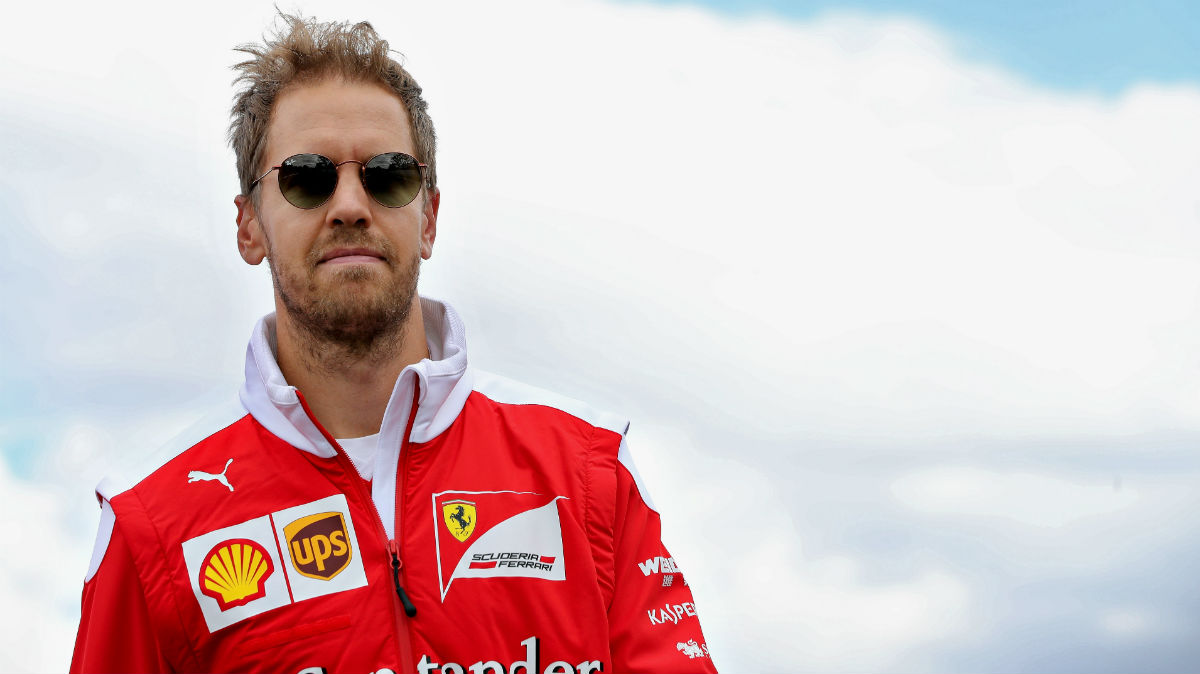 Vettel, en el Gran Premio de México. (Getty)