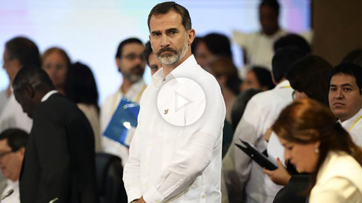 El Rey Felipe VI durante la Cumbre Iberoamericana (Foto: AFP)