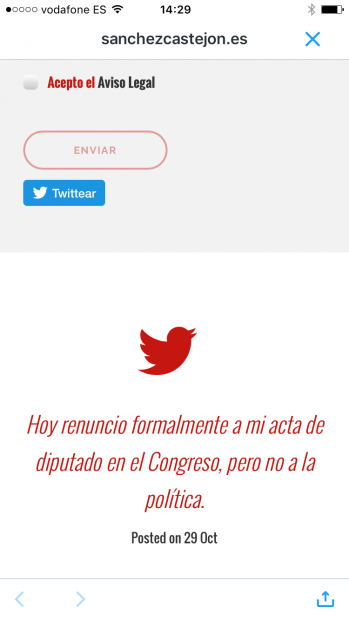 Sánchez lanza una campaña en su web para «recuperar y reconstruir» el PSOE