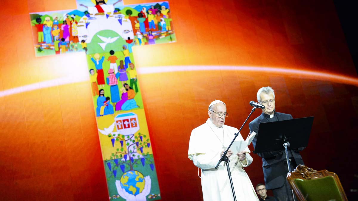 El Papa hace un llamamiento a la paz desde Suecia (Foto: AFP)