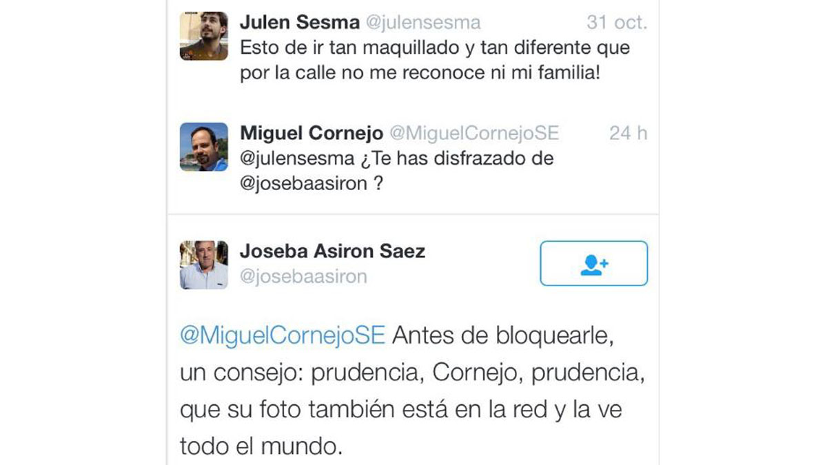 Amenazas de Joseba Asirón a un ciudadano en Twitter.