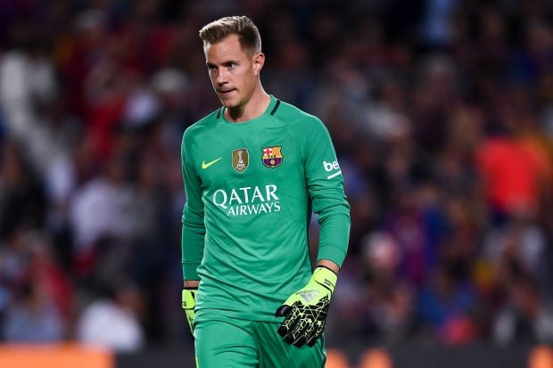 Ter Stegen, en un encuentro ante el Athletic. (Getty)