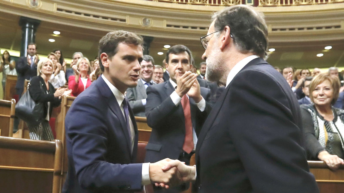 Albert Rivera y Mariano Rajoy. (Foto: EFE)