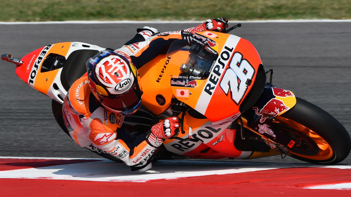 Dani Pedrosa, en una calificación. (AFP)