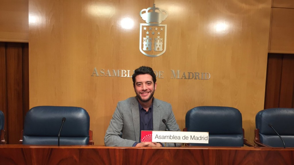 El portavoz adjunto de Ciudadanos en la Asamblea de Madrid, César Zafra.