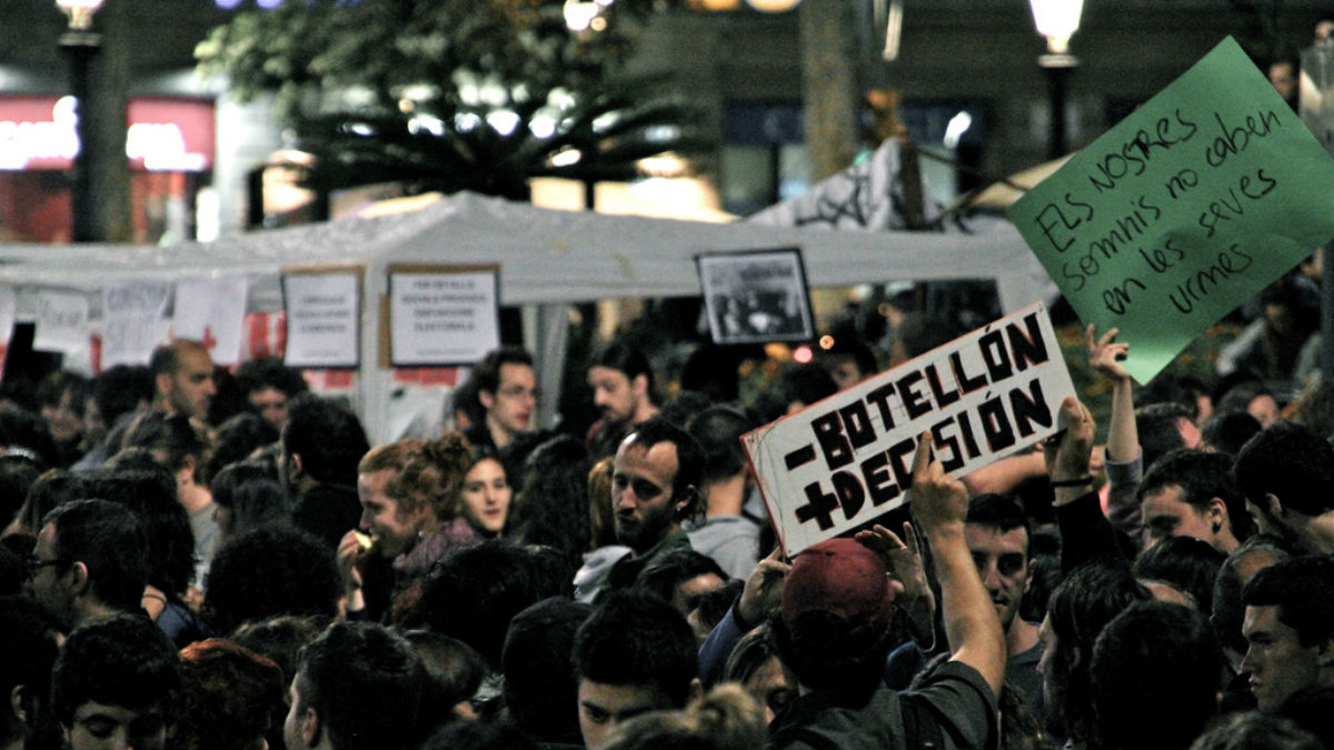 Manifestación antibotellón (Flickr).
