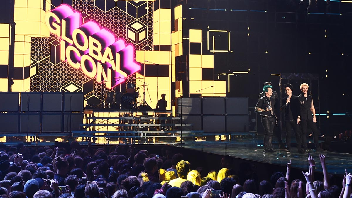 Los californianos Green Day fueron homenajeados en los MTV EMA (Foto: Getty)