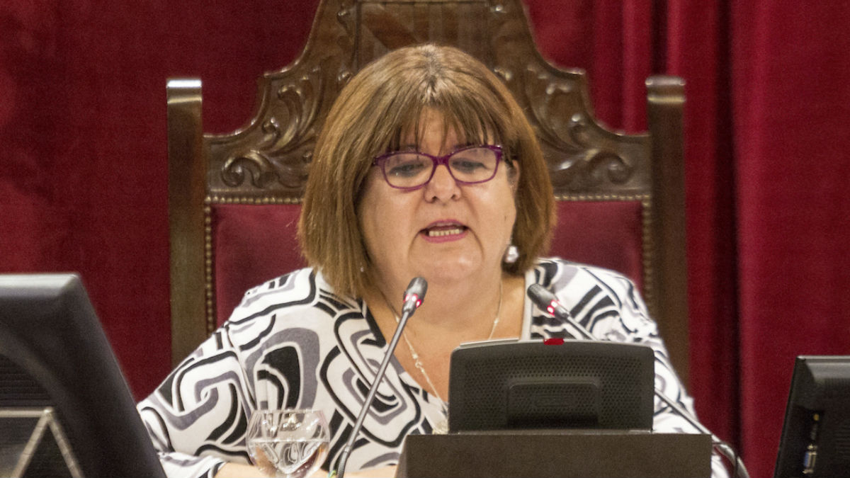 La ex presidenta del Parlamento balear, Xelo Huertas. (Foto: EFE)