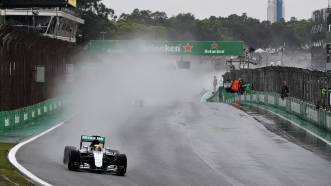 Lewis Hamilton, campeón del GP de Brasil. Alonso, en los puntos (Getty)